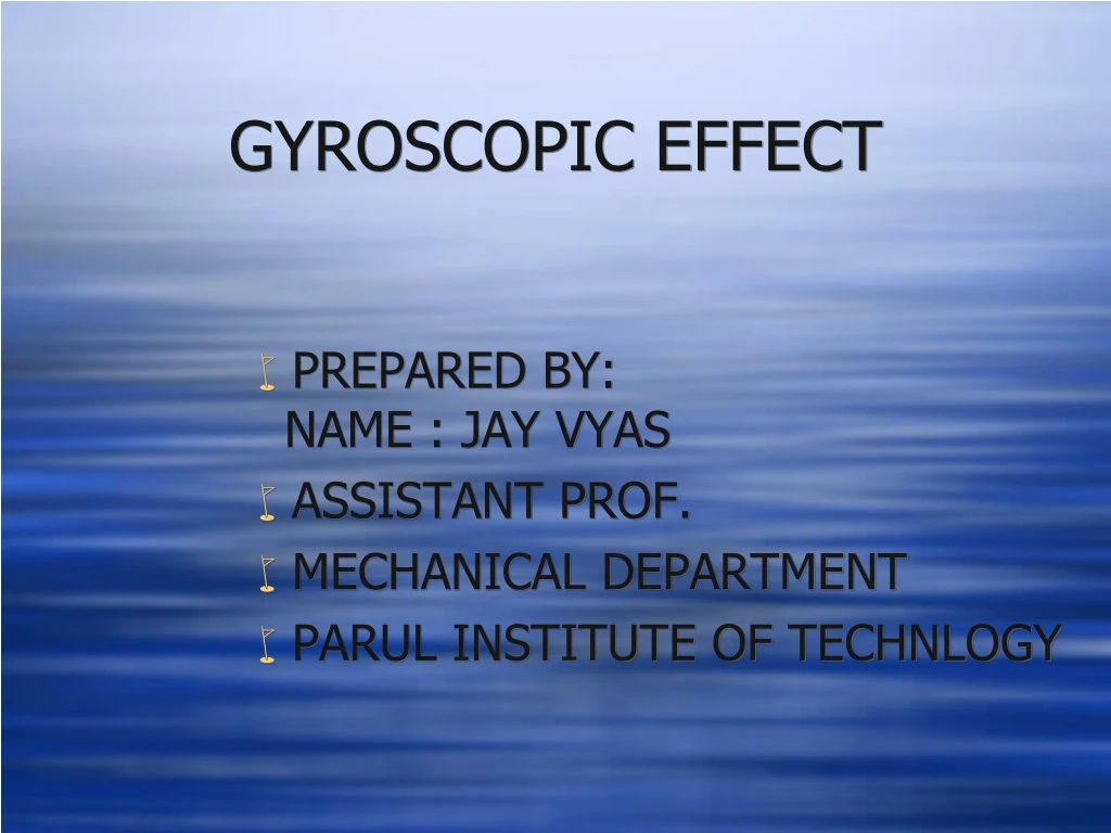 gyroscopic effect