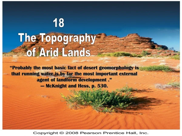 18 The Topography  of Arid Lands