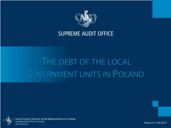 The  d ebt of the local government units in Poland