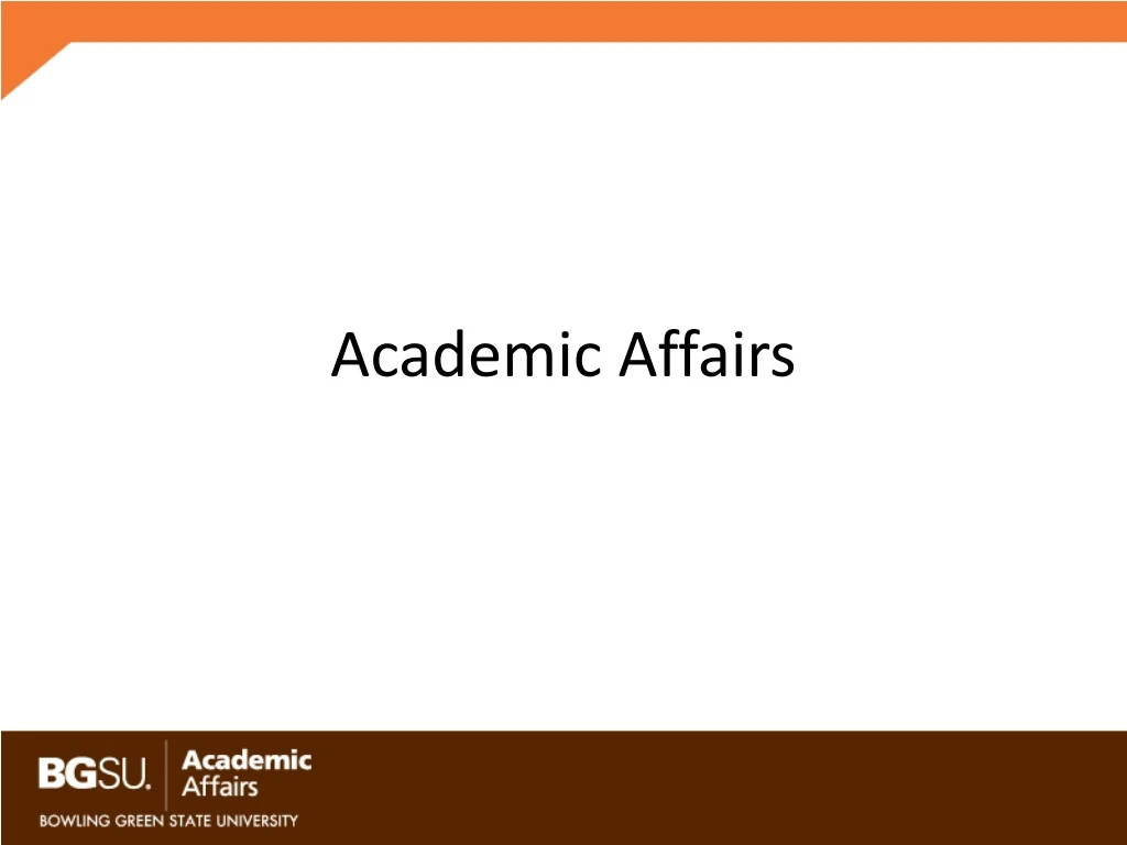 academic affairs