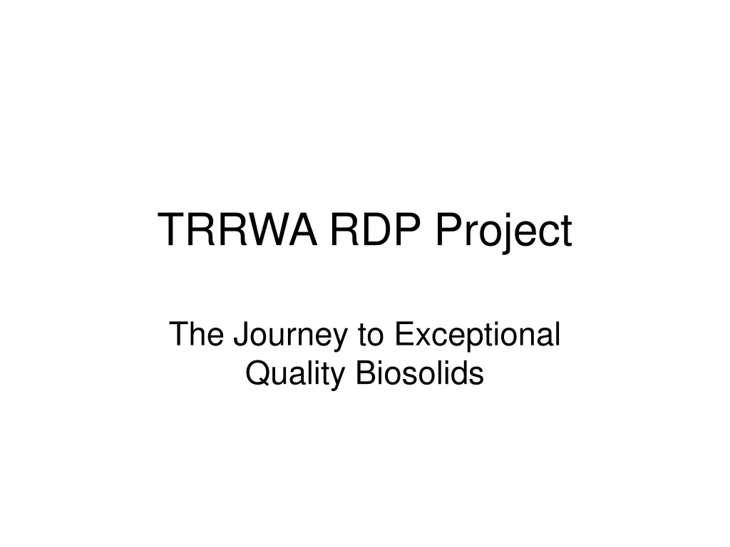 trrwa rdp project