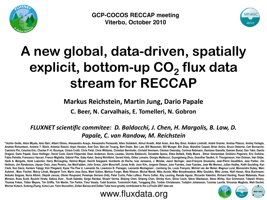 a new global data driven spatially explicit bottom up co 2 flux data stream for reccap