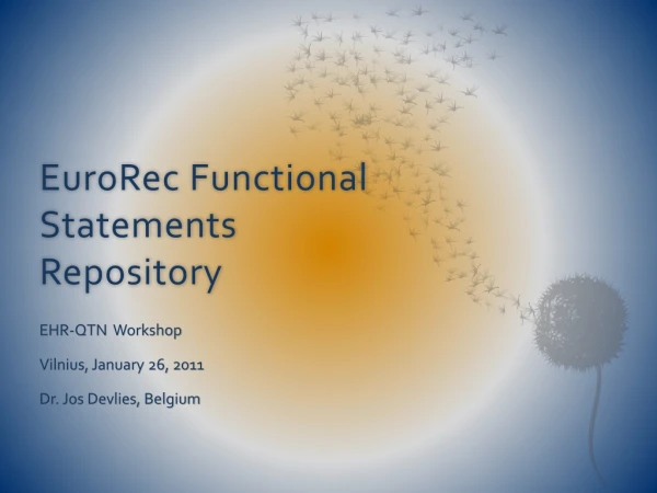 EuroRec Functional Statements Repository