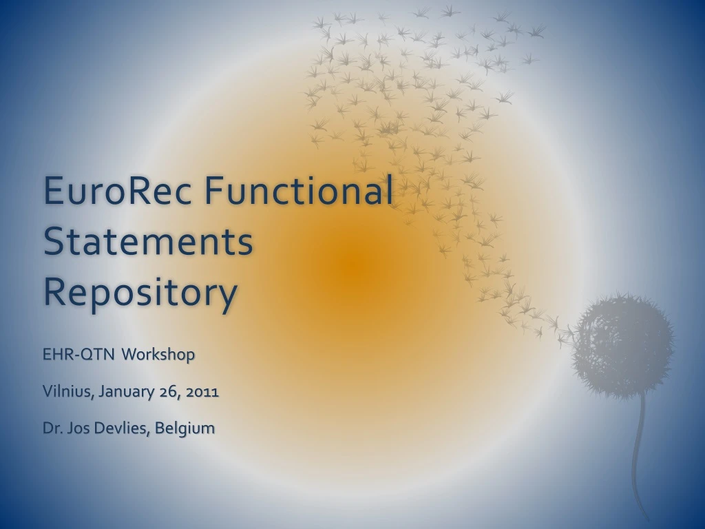 eurorec functional statements repository