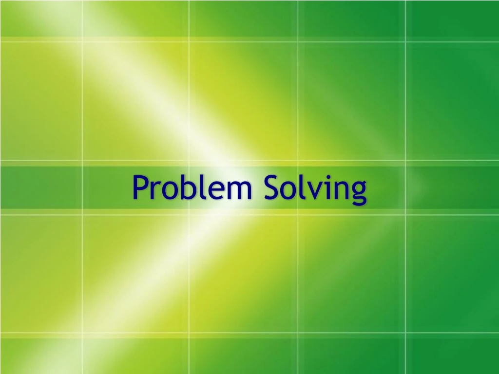 problem solving