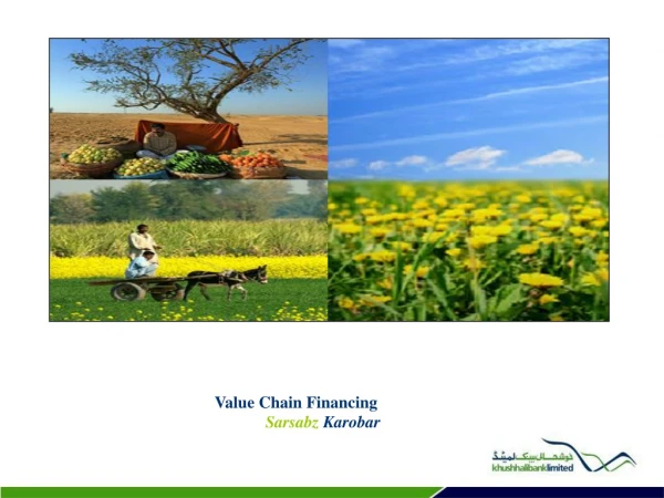 Value Chain Financing               Sarsabz  Karobar