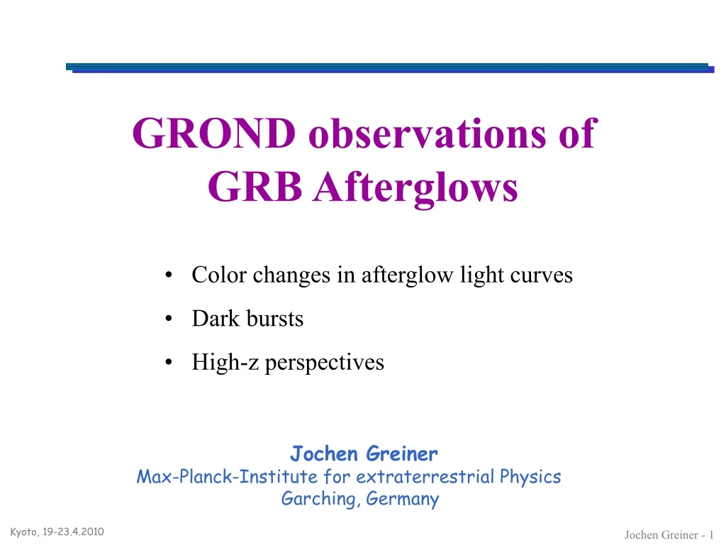 grond observations of grb afterglows