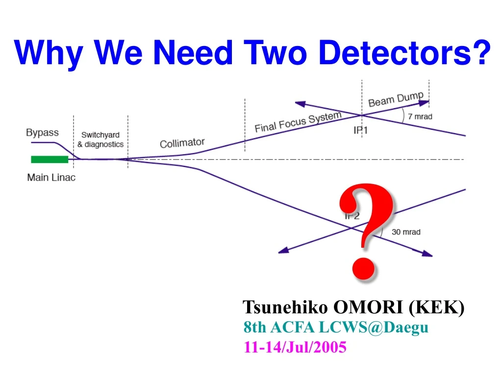 why we need two detectors