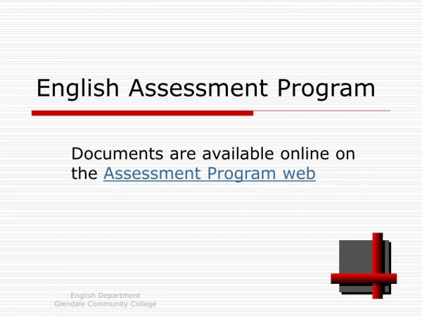 English Assessment Program