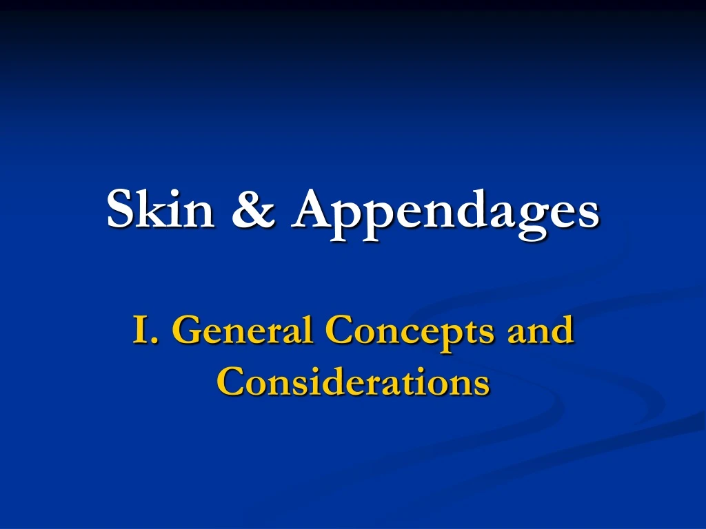 skin appendages