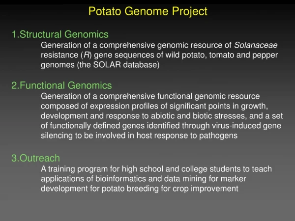 Potato Genome Project