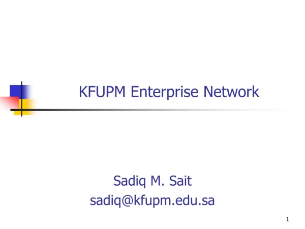 KFUPM Enterprise Network