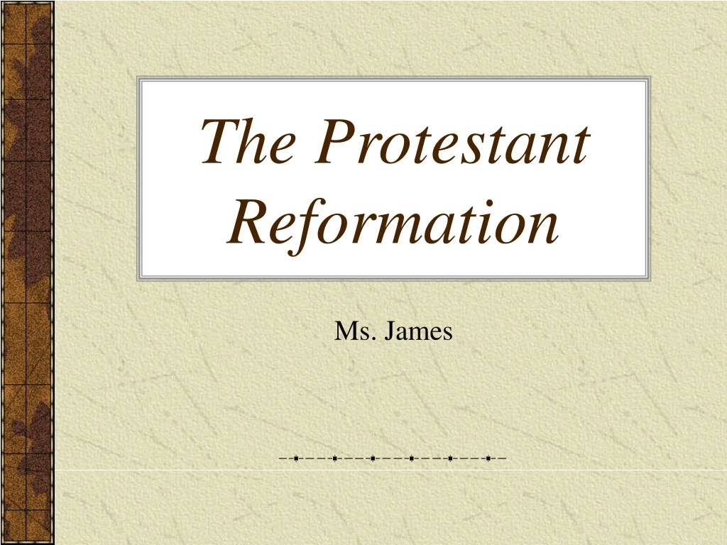 the protestant reformation