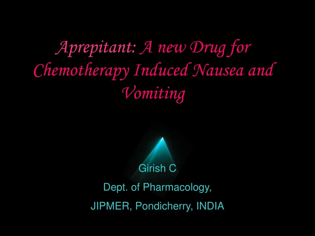 aprepitant a new drug for chemotherapy induced