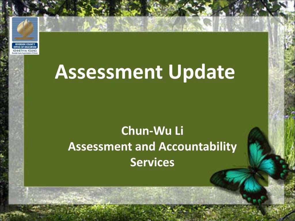 assessment update