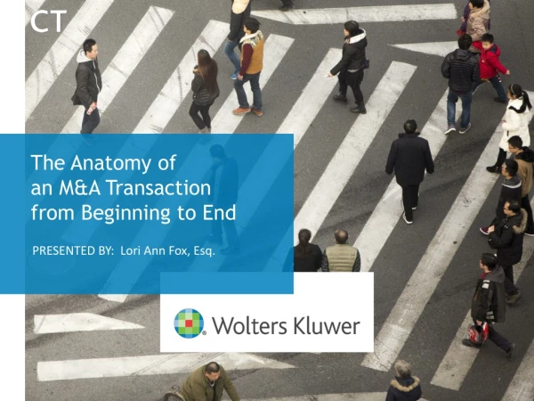The Anatomy of  an M&amp;A Transaction  from Beginning to End