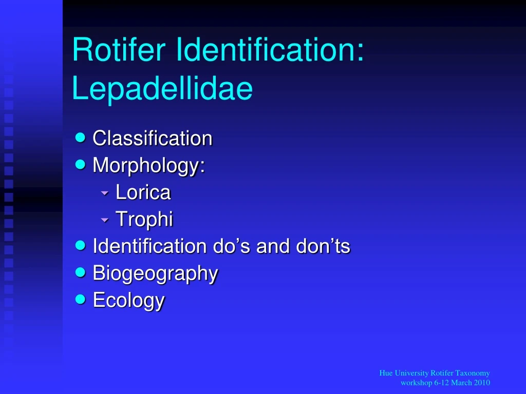 rotifer identification lepadellidae