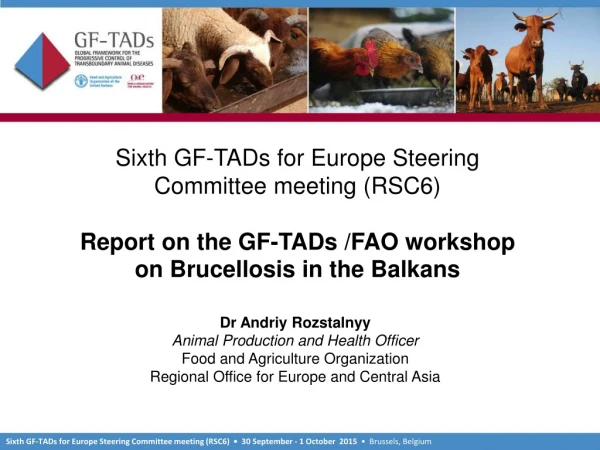 Sixth GF-TADs for Europe Steering Committee meeting (RSC6)