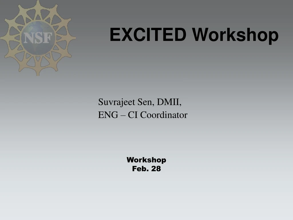 excited workshop