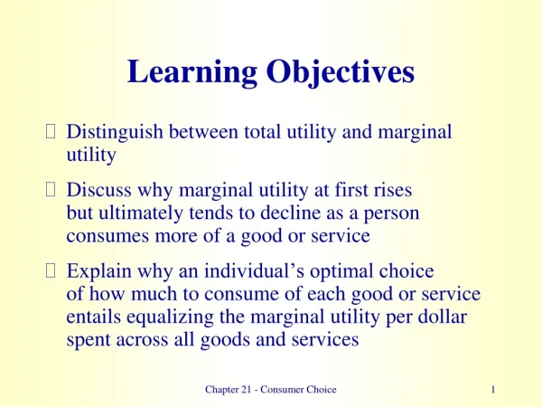 Learning Objectives