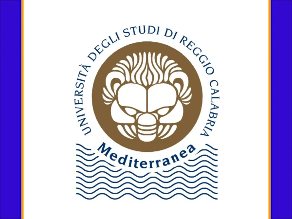 The Università degli Studi Mediterranea di Reggio Calabria