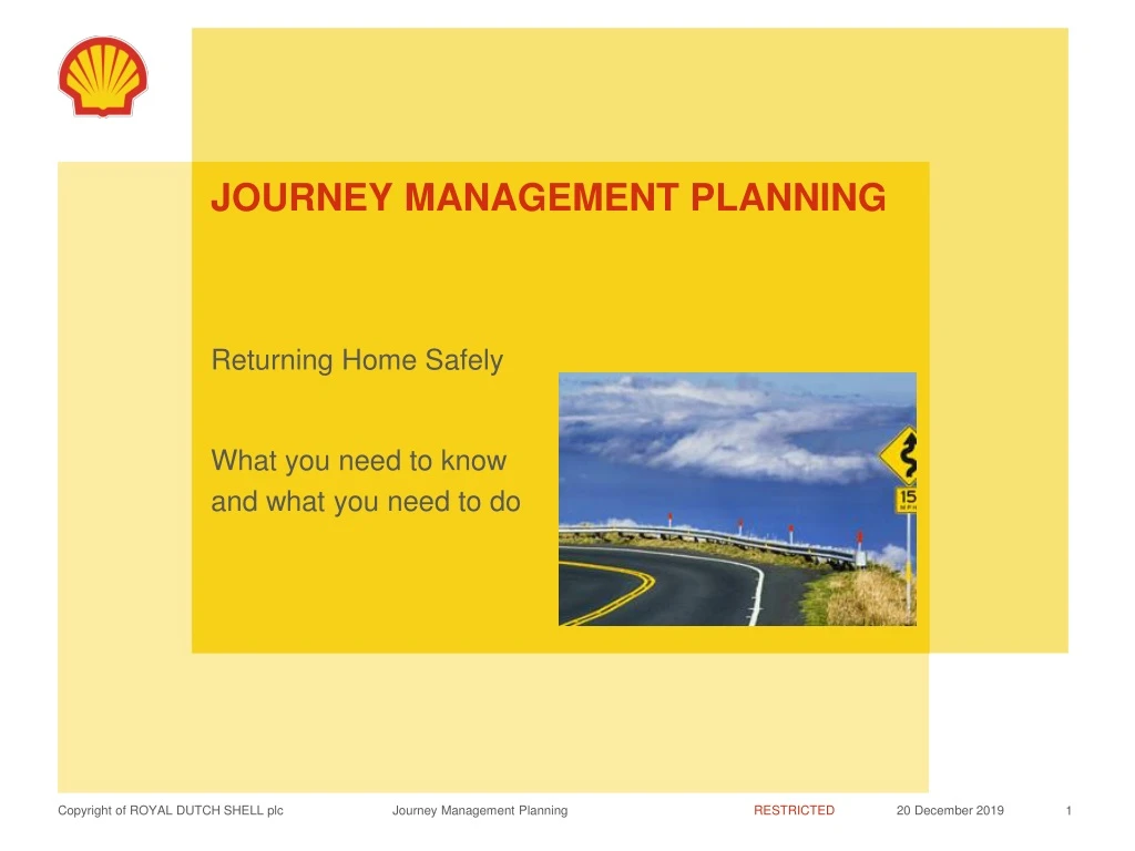 journey management planning