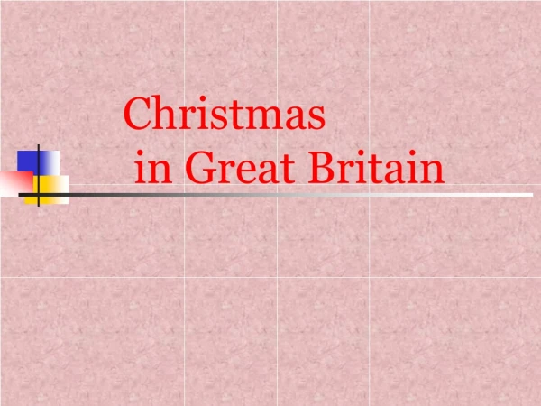 Christmas  in Great Britain