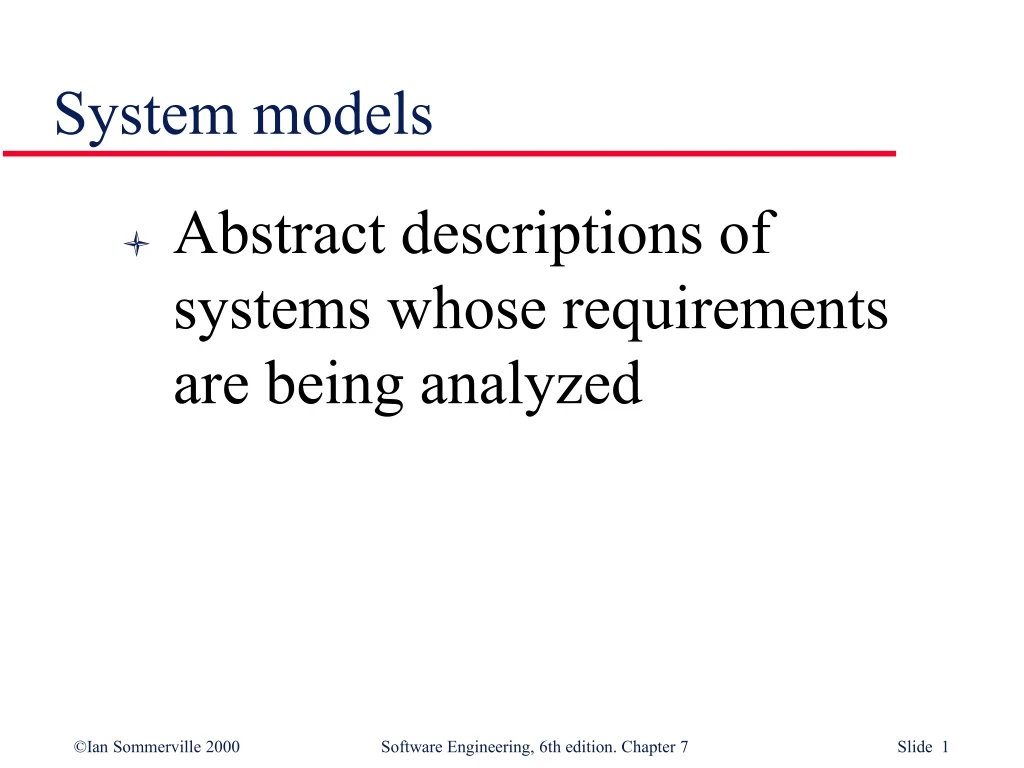 system models