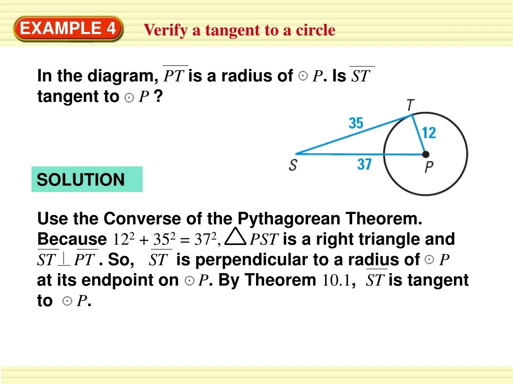 in the diagram pt is a radius of p is st tangent