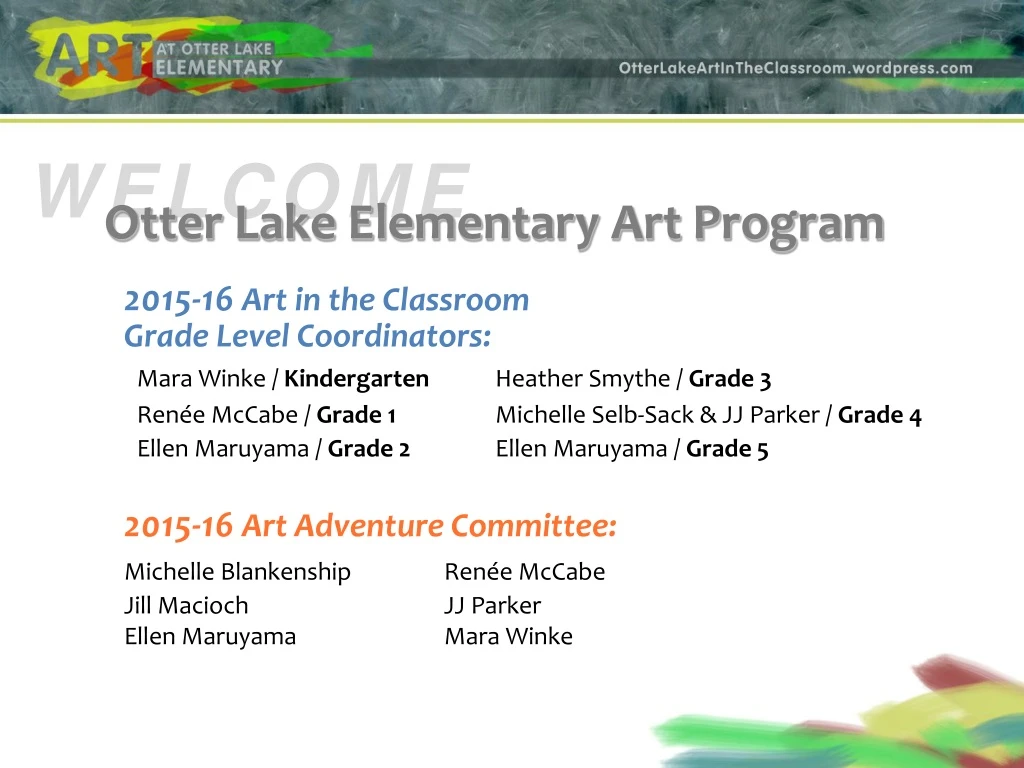 otter lake elementary art program