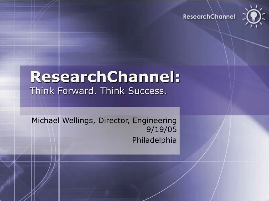 researchchannel think forward think success