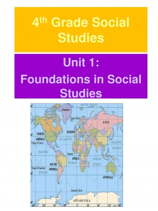 4 th  Grade Social Studies