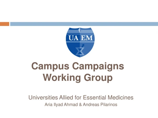 Campus Campaigns Working Group