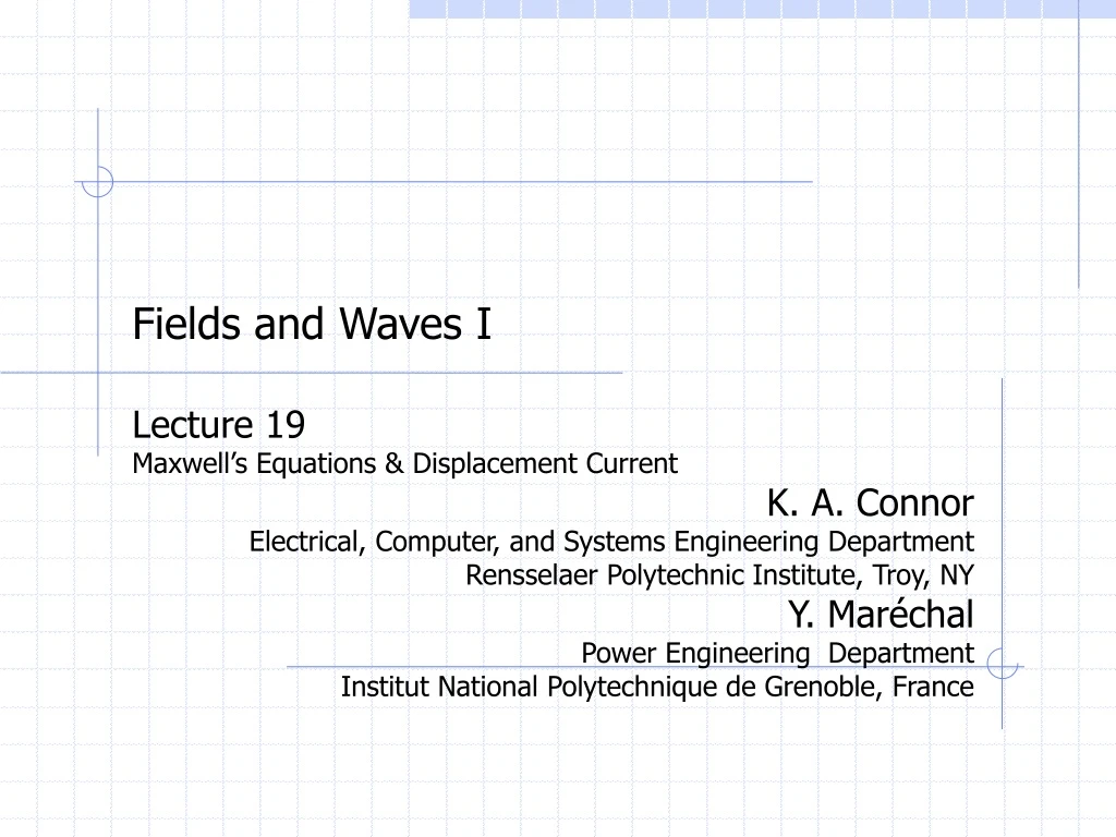 fields and waves i