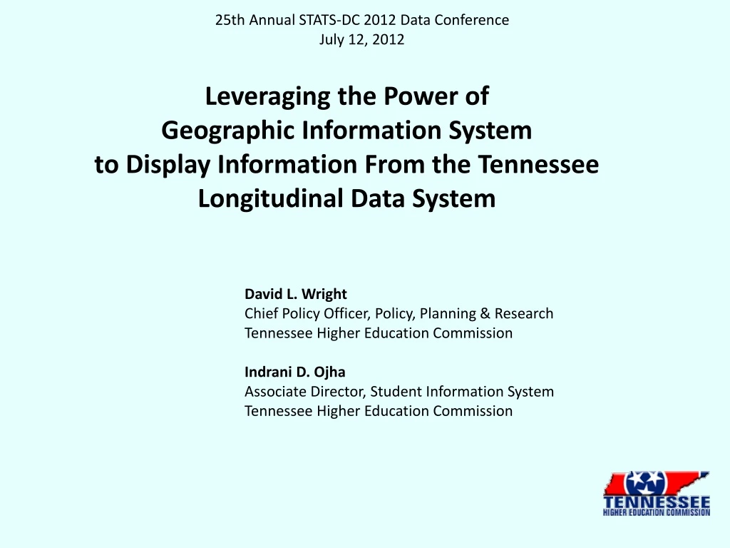 25th annual stats dc 2012 data conference july