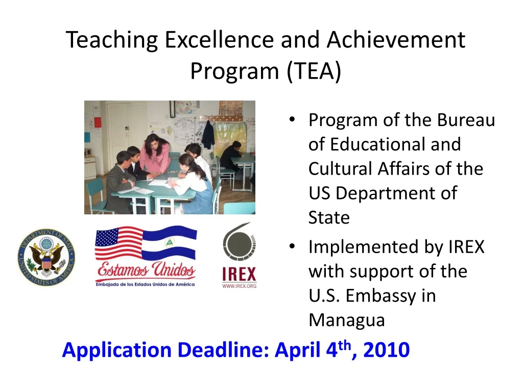 teaching excellence and achievement program tea