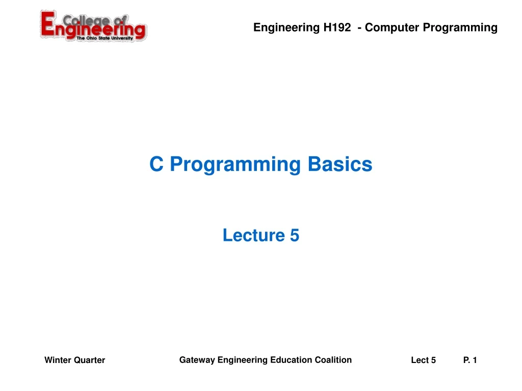c programming basics