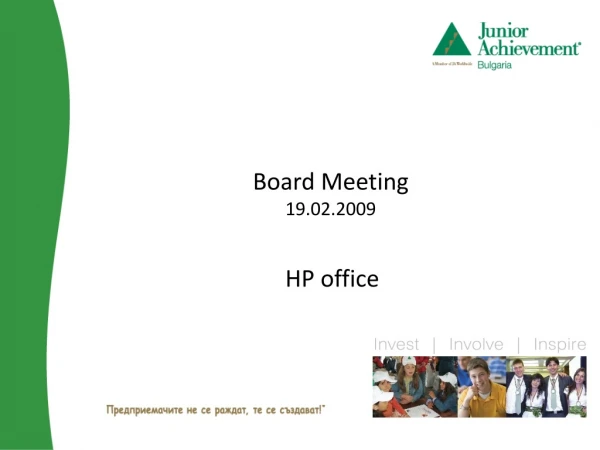 Board Meeting  19.02.2009
