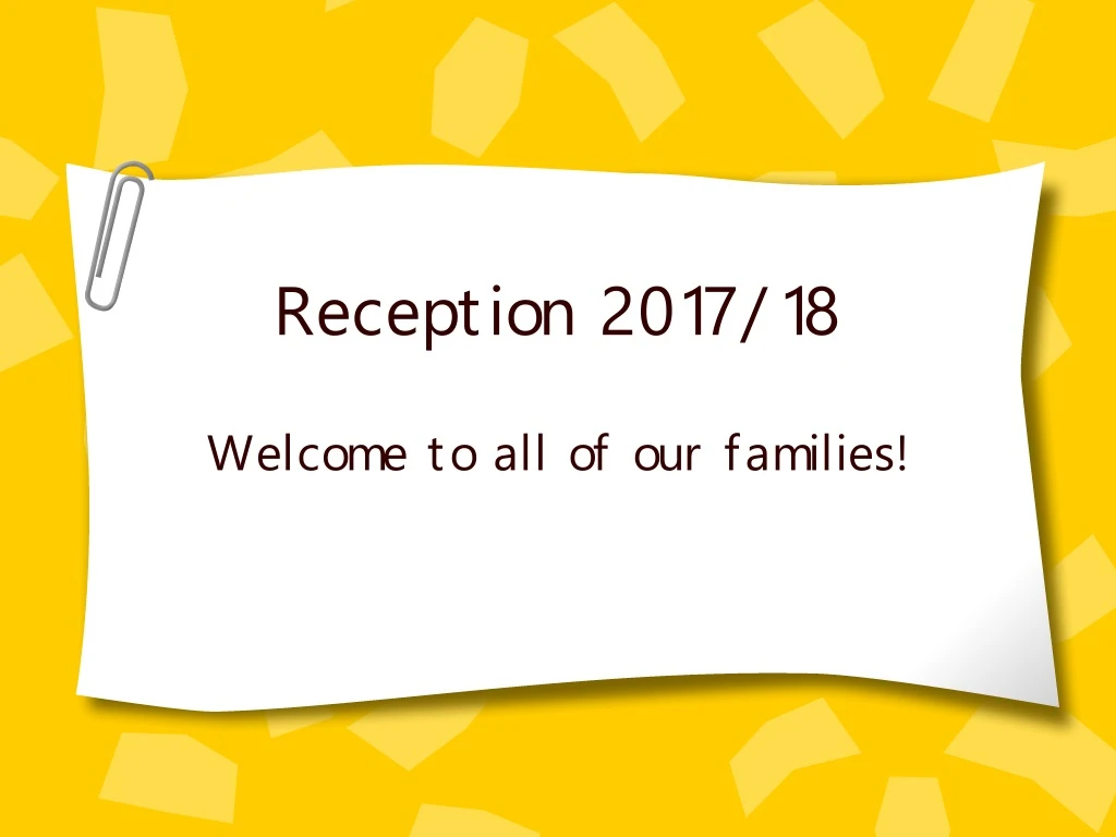 reception 2017 18