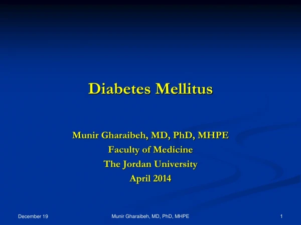 Diabetes Mellitus