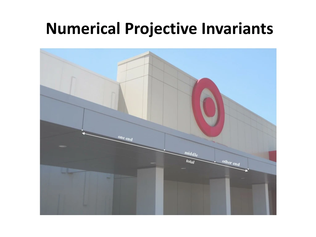 numerical projective invariants