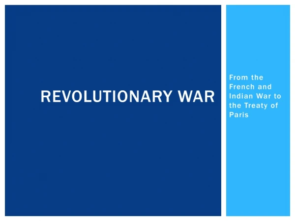 REVOLUTIONARY WAR