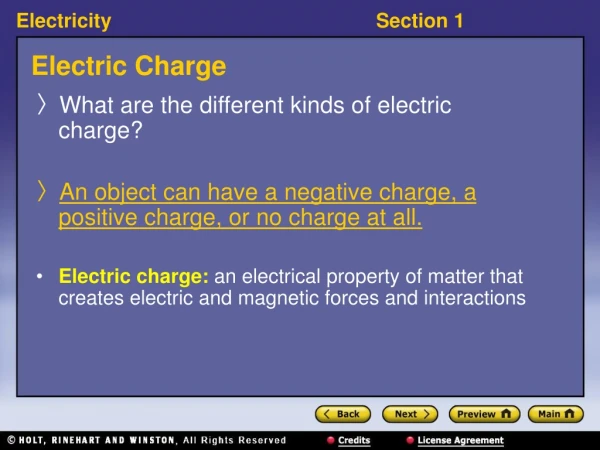 Electric Charge