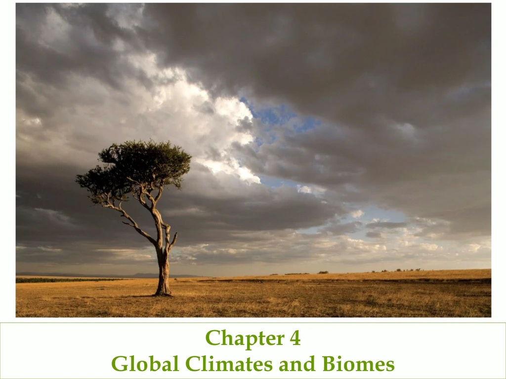 chapter 4 global climates and biomes