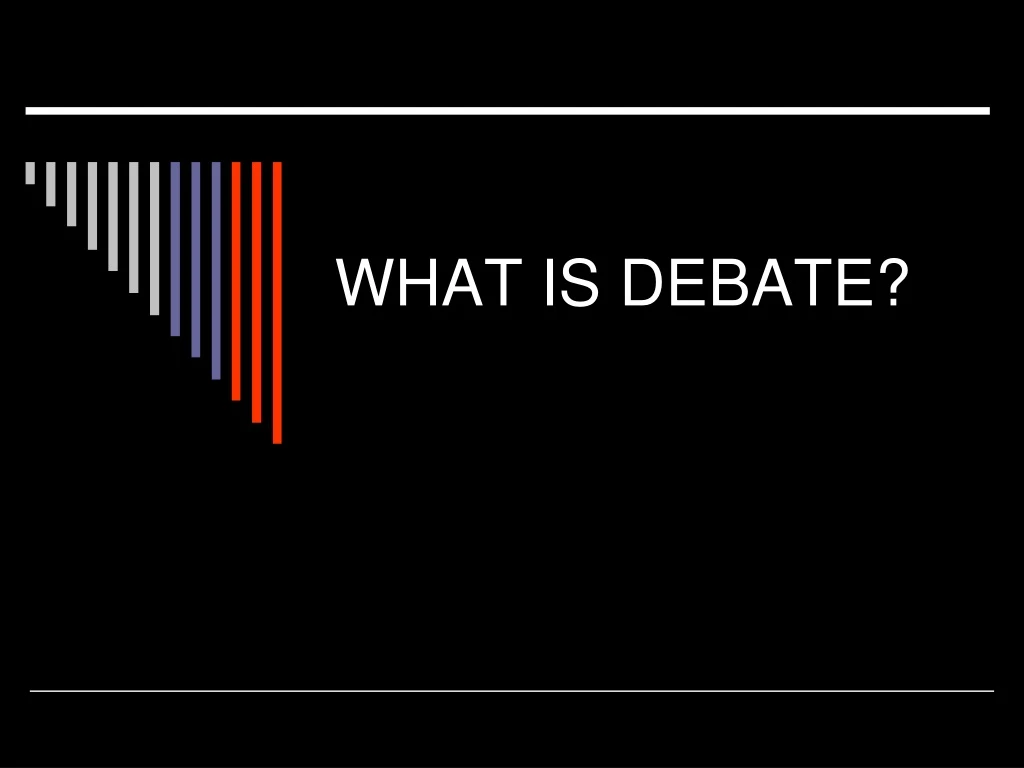 what is debate