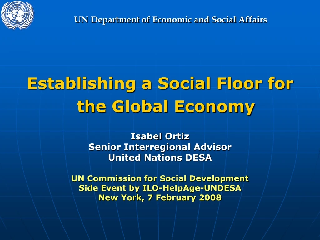 un department of economic and social affairs
