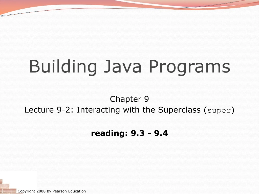 building java programs