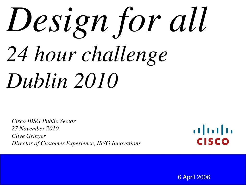 design for all 24 hour challenge dublin 2010