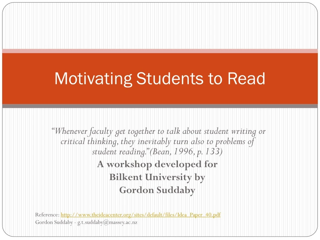 motivating students to read