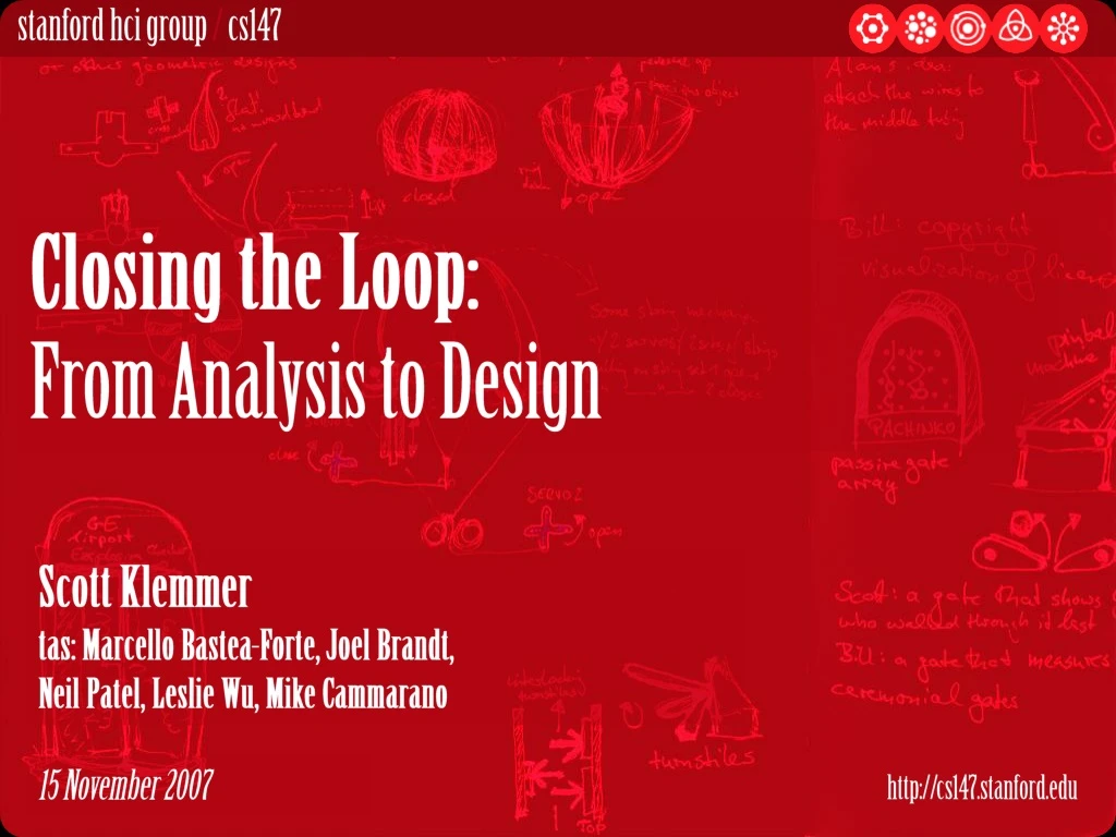 closing the loop from analysis to design